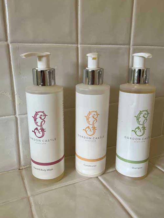 Bathroom shampoo at Well Farm Tetbury